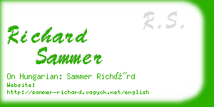 richard sammer business card